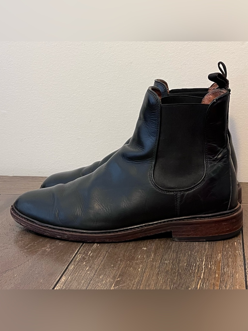Frye Tyler Chelsea Black Leather Boots Mens 10 D